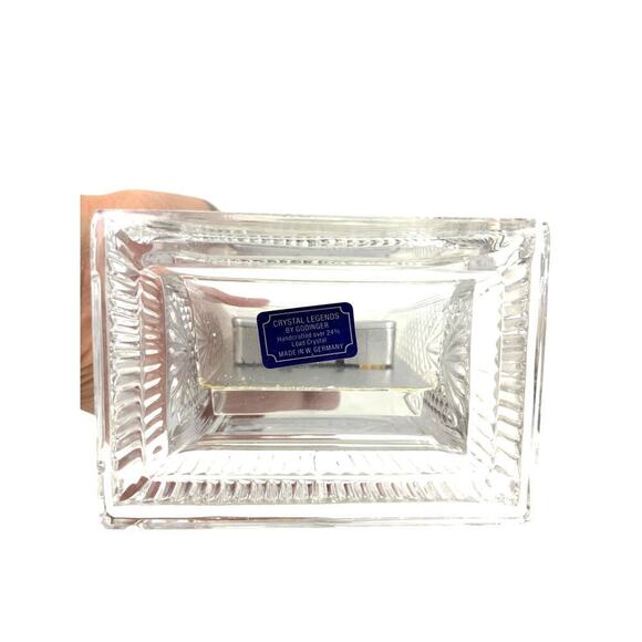 VTG Godinger Clock Hechinger Full Lead Crystal Quartz West Germany 1980s - Picture 14 of 16